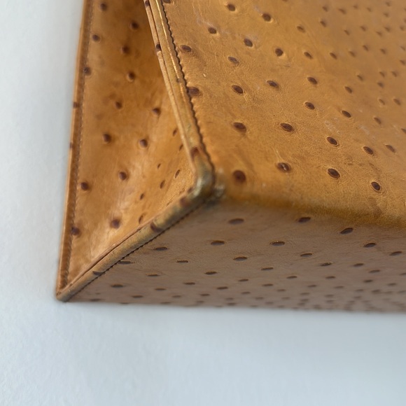 Dooney & Bourke vintage ostrich satchel with bamboo handles - Picture 9 of 12